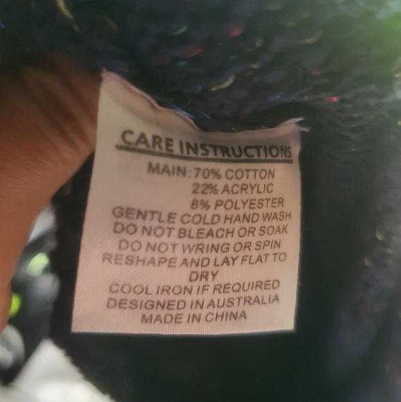 Dangerfield Button-up Patterned Knit Cardigen Size 8 - Picture 6 of 6